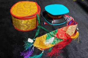 小型木質手鼓